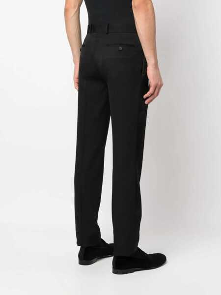 Pantaloni casual Alexander McQueen Wool Suit Pants BLACK Barbati (BM 9691397) 4