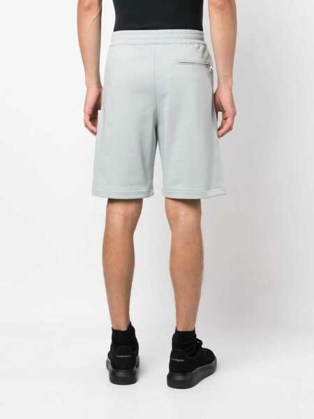 Pantaloni scurti Alexander McQueen Bermuda Shorts With Graffiti Logo Print AZURE Barbati (BM 9691433) 4
