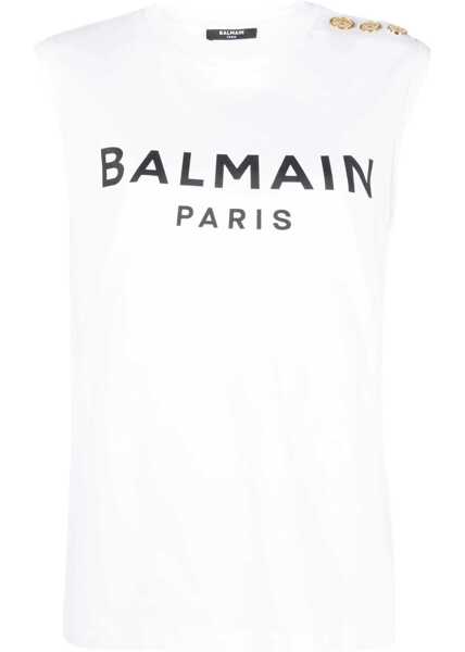 Tricouri Balmain T-Shirt With Logo WHITE Femei (BM 9694628) 1