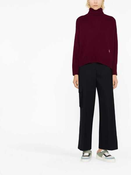 Pulovere casual SPORTY & RICH Turtleneck Shirt PURPLE Femei (BM 9694931) 2