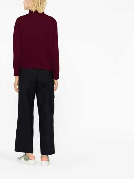 Pulovere casual SPORTY & RICH Turtleneck Shirt PURPLE Femei (BM 9694931) 4