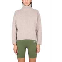 Pulovere casual Jersey With Logo Embroidery Femei