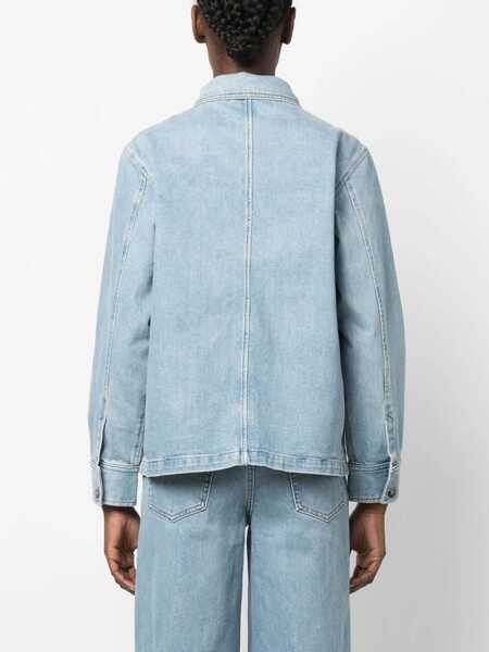 Jachete A.P.C. Janice Shirt DENIM Femei (BM 9694946) 4