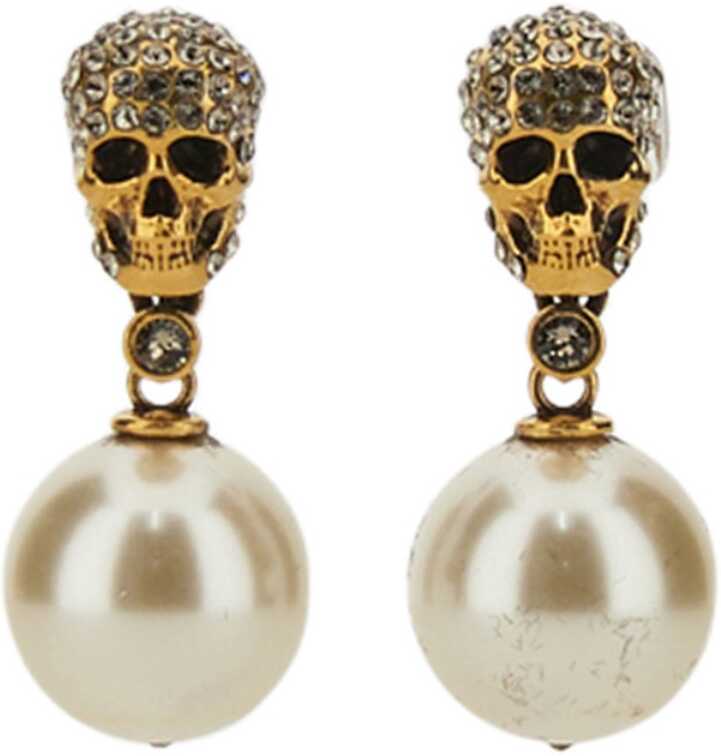 Alexander McQueen Skull Earrings GOLD