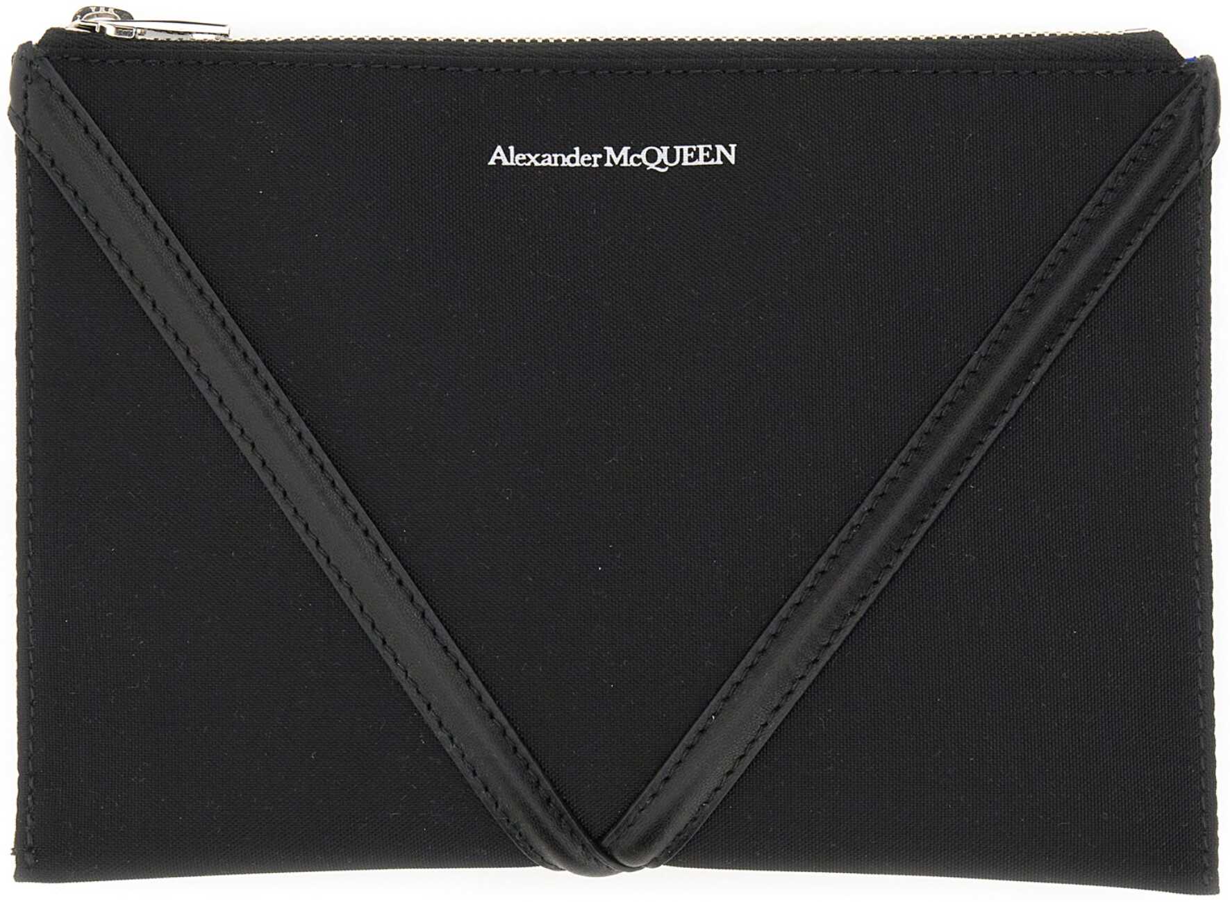 Alexander McQueen Clutch Harness Small BLACK