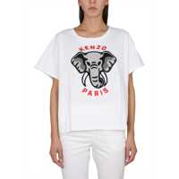 Tricouri Casual 'Kenzo Éléphant' T-Shirt Femei