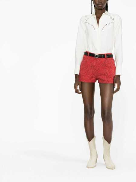 Pantaloni scurti ETRO Paisley Print Shorts RED Femei (BM 9695339) 2