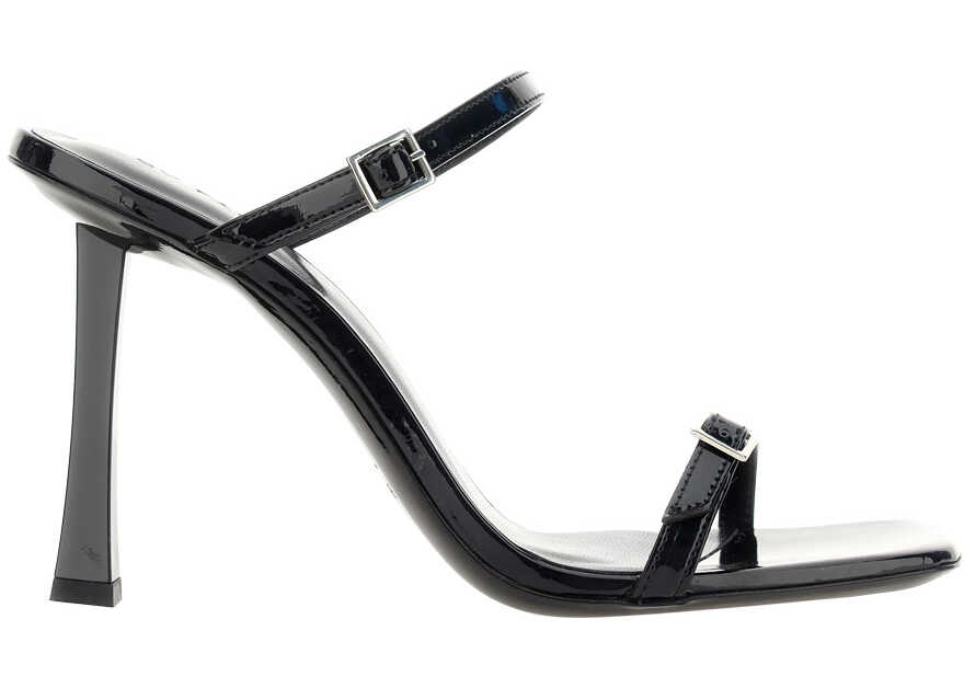 BY FAR Flick Sandals BLACK