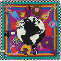 Esarfe Square Silk Scarf Barbati