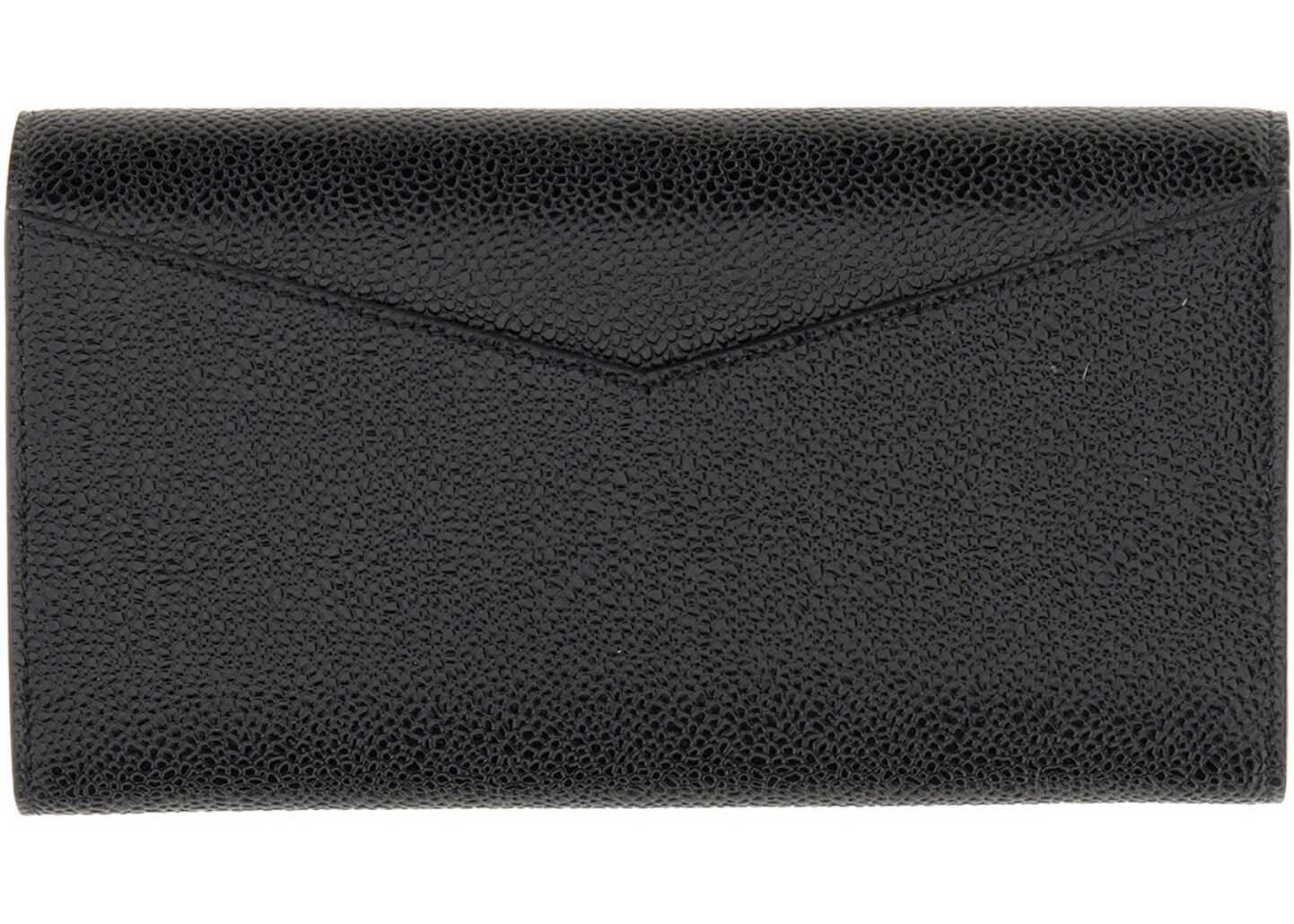 Thom Browne Continental Leather Wallet BLACK