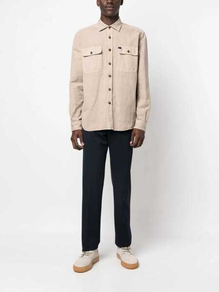 Camasi casual Fay Shirt With Pockets BROWN Barbati (BM 9701411) 2