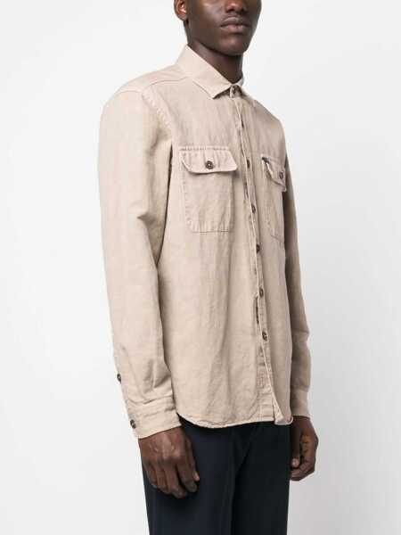 Camasi casual Fay Shirt With Pockets BROWN Barbati (BM 9701411) 3