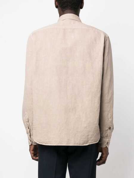 Camasi casual Fay Shirt With Pockets BROWN Barbati (BM 9701411) 4