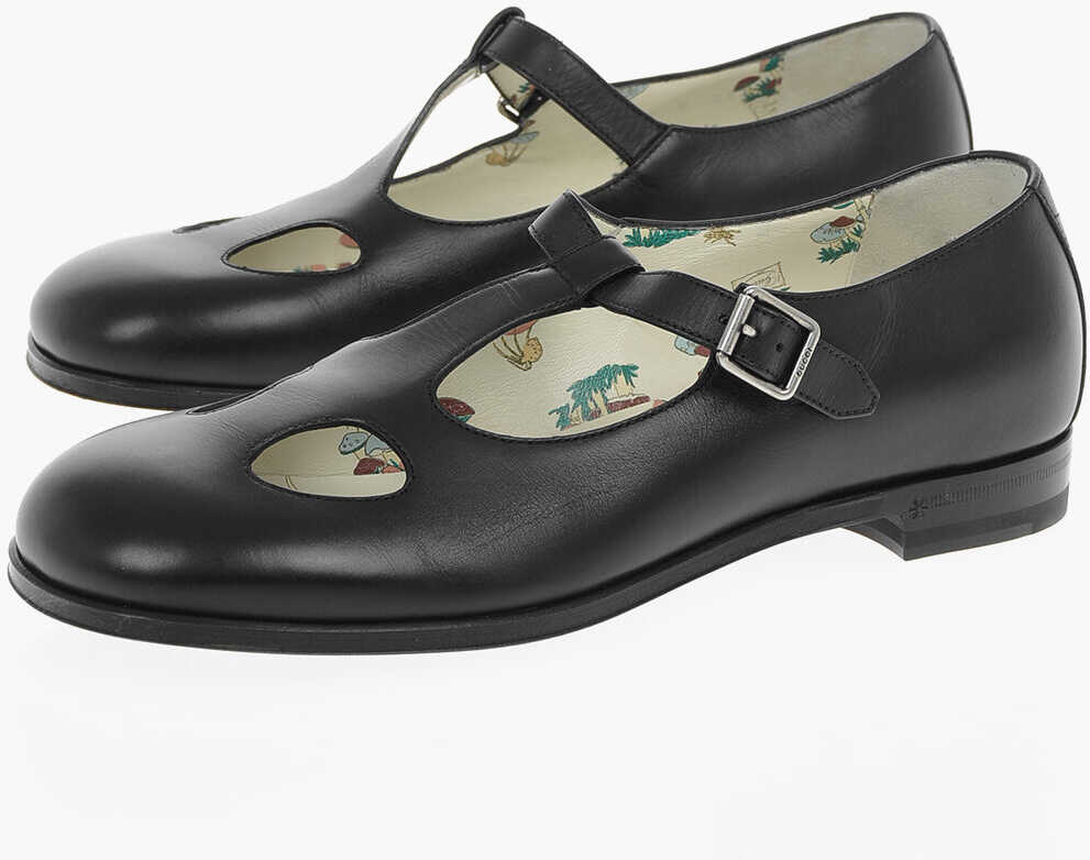 Gucci Calfskin Jakarta Mary Jane Loafers Black