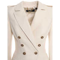 Geci de piele Double-breasted leather jacket Femei