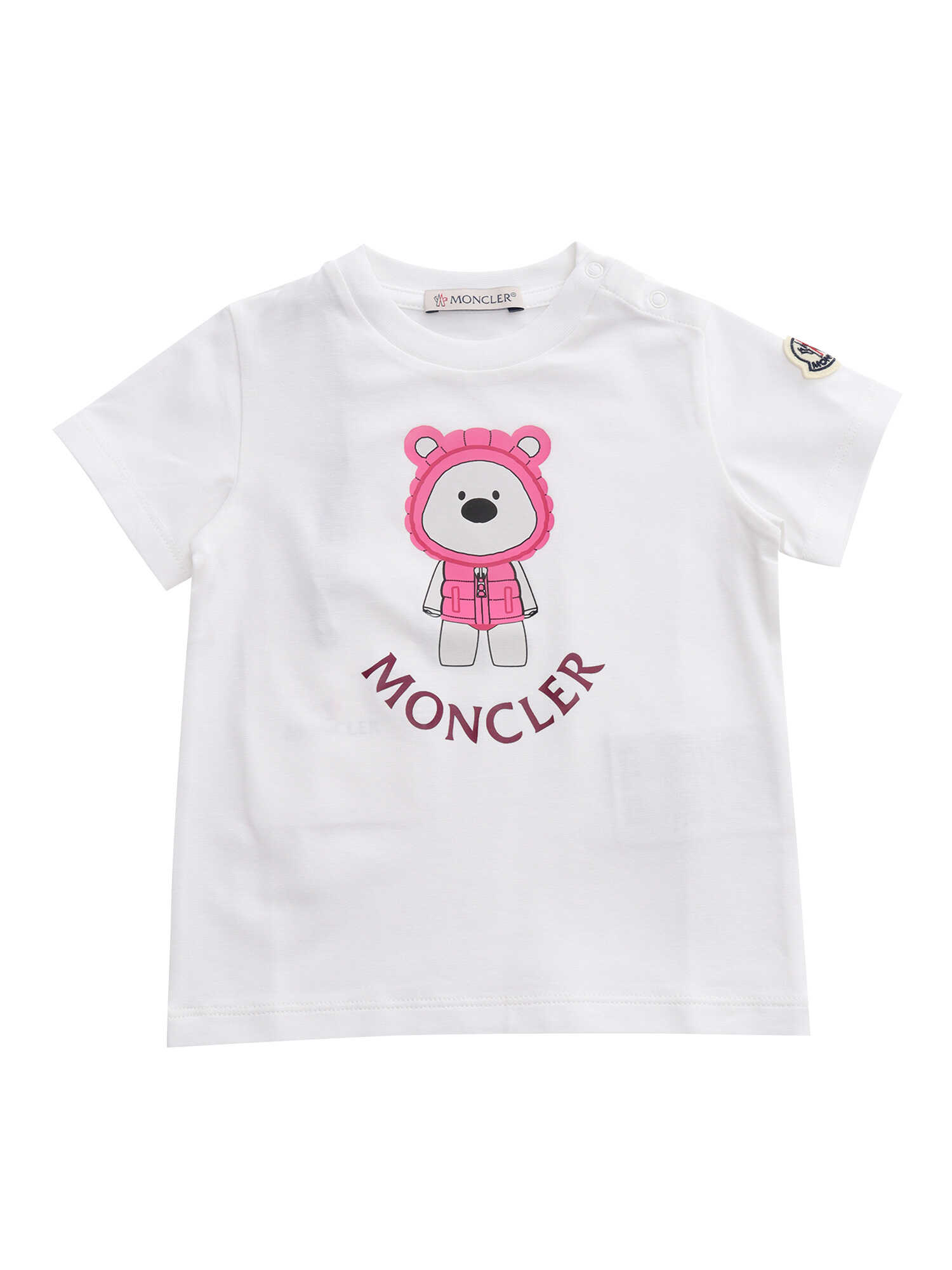 Poze Moncler Bear T-Shirt White