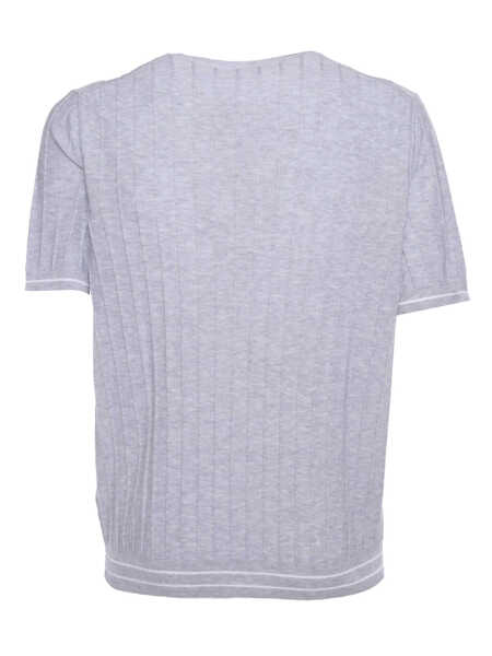 Tricouri Peserico Knitted T-shirt Gray Barbati (BM 9704276) 2