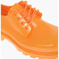 Pantofi Oxford pentru Barbati - Pantofi Oxford Bottega Veneta Shiny Rubber Derby Orange Barbati (BM 9706193) - B-mall.ro
