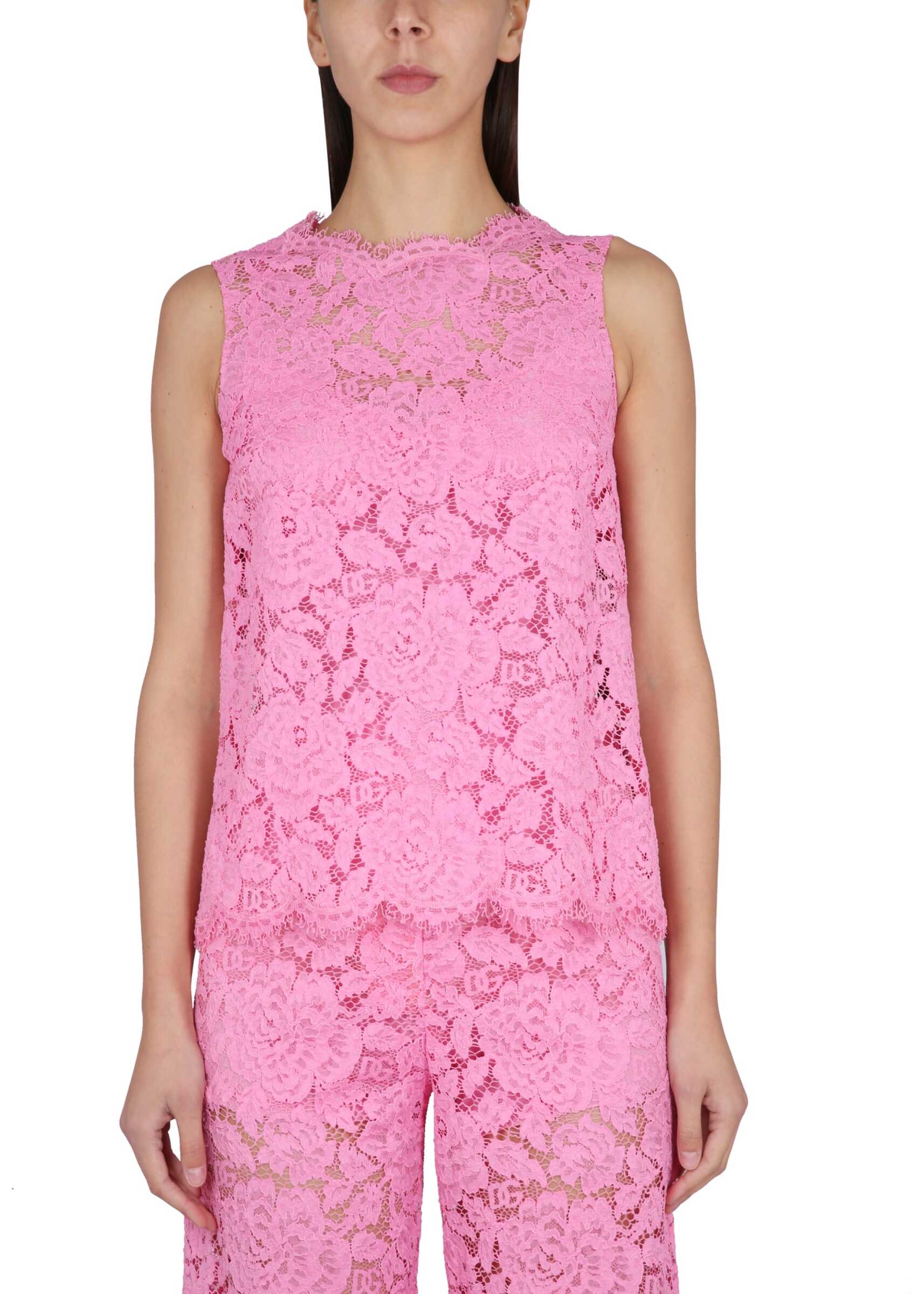 Dolce & Gabbana Lace Top PINK