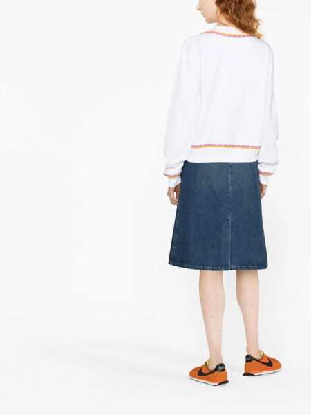 Bluze de trening Moschino Crewneck Sweatshirt WHITE Femei (BM 9708356) 3