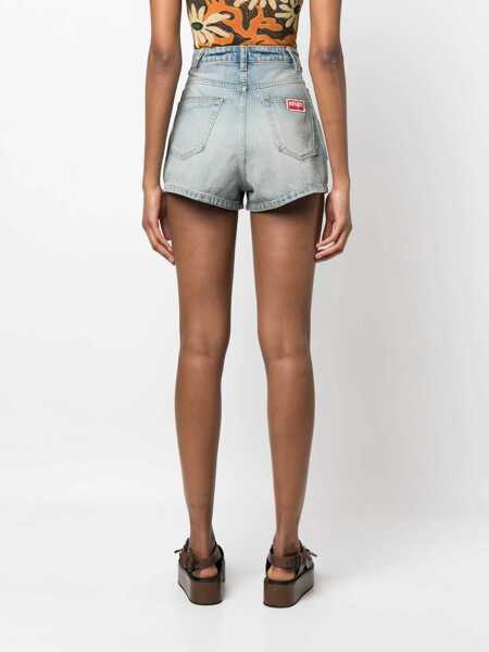Pantaloni scurti Kenzo Light-Blue Denim Shorts LIGHT BLUE Femei (BM 9708668) 4