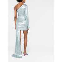 Rochii Off-White Dama - Rochii elegante Off-White One-Shoulder Jersey Dress SILVER Femei (BM 9708695) - B-mall.ro