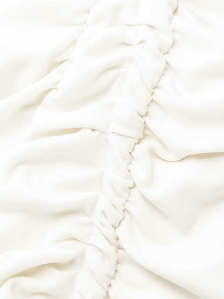 Rochii elegante Off-White Viscose Crpe Draped Dress WHITE Femei (BM 9708704) 5