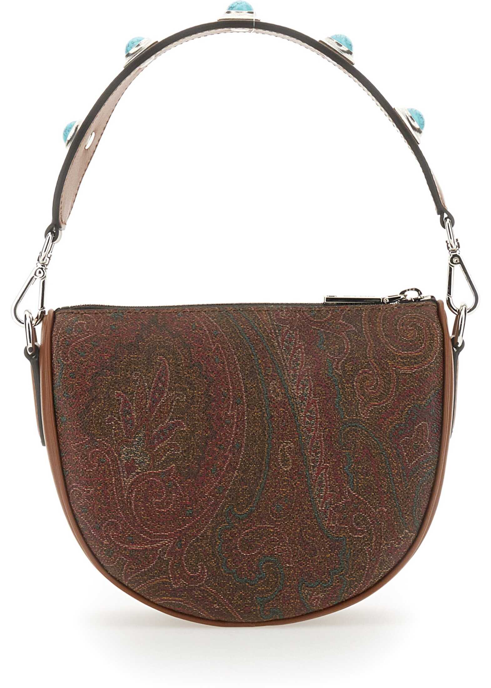 ETRO Crown Me Paisley Medium Shoulder Bag RED