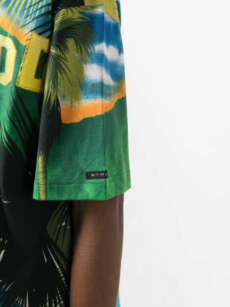 Tricouri ETRO California Print T-Shirt MULTICOLOUR Barbati (BM 9712619) 5