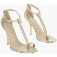 Sandale cu toc Stiletto Heel Leather Thong Sandals 10Cm Femei