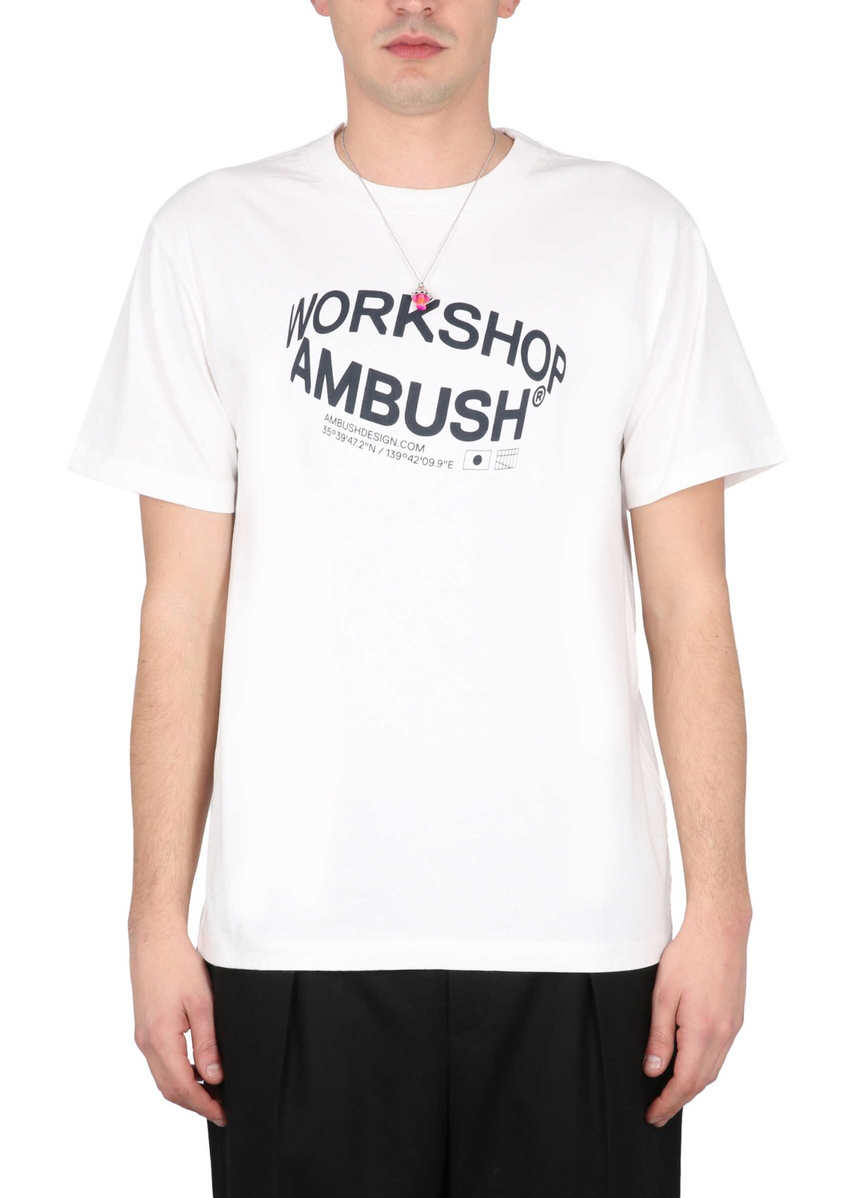 AMBUSH Logo Print T-Shirt WHITE