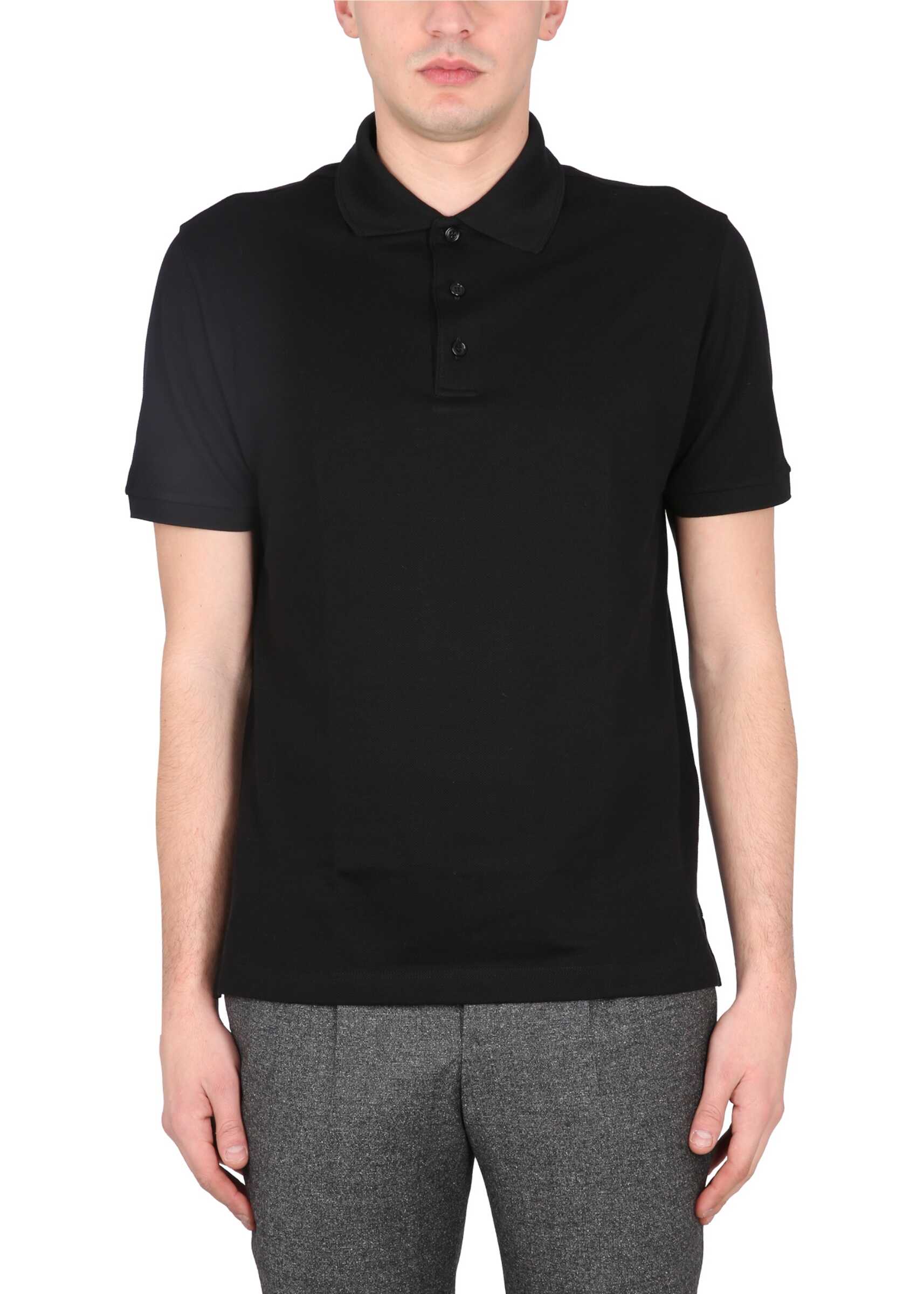 BRIONI Regular Fit Polo Shirt BLACK