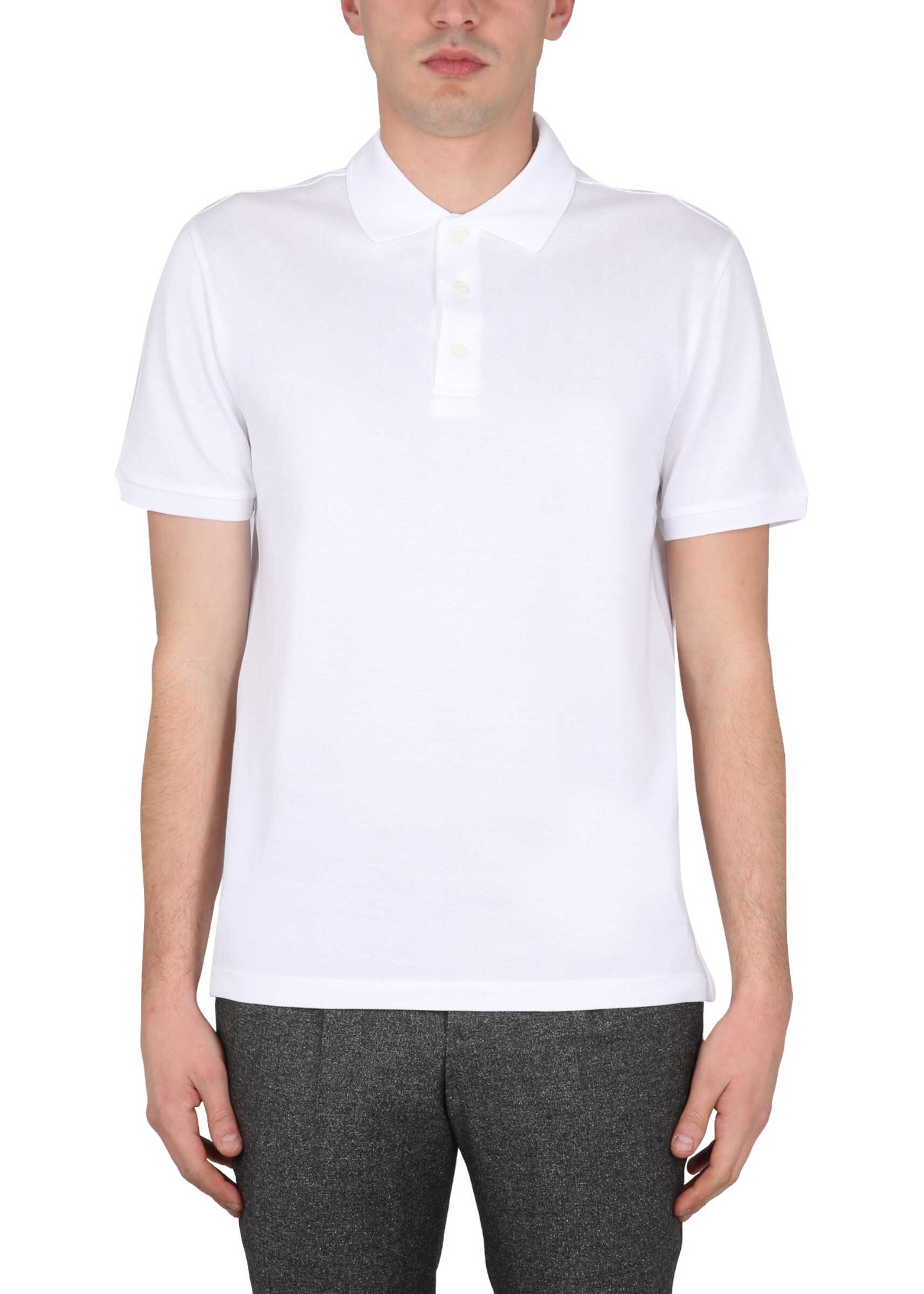 BRIONI Regular Fit Polo Shirt WHITE