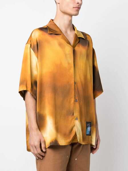 Camasi casual AMBUSH Shirt With Logo Patch YELLOW Barbati (BM 9716525) 4