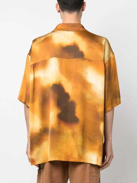 Camasi casual AMBUSH Shirt With Logo Patch YELLOW Barbati (BM 9716525) 5