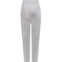 Pantaloni casual pentru Barbati - Pantaloni casual ZEGNA Trouser White Barbati (BM 9716882) - B-mall.ro