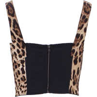 Topuri Dolce & Gabbana Dama - Bluze Dolce & Gabbana Bustier Natural Print Femei (BM 9717359) - B-mall.ro