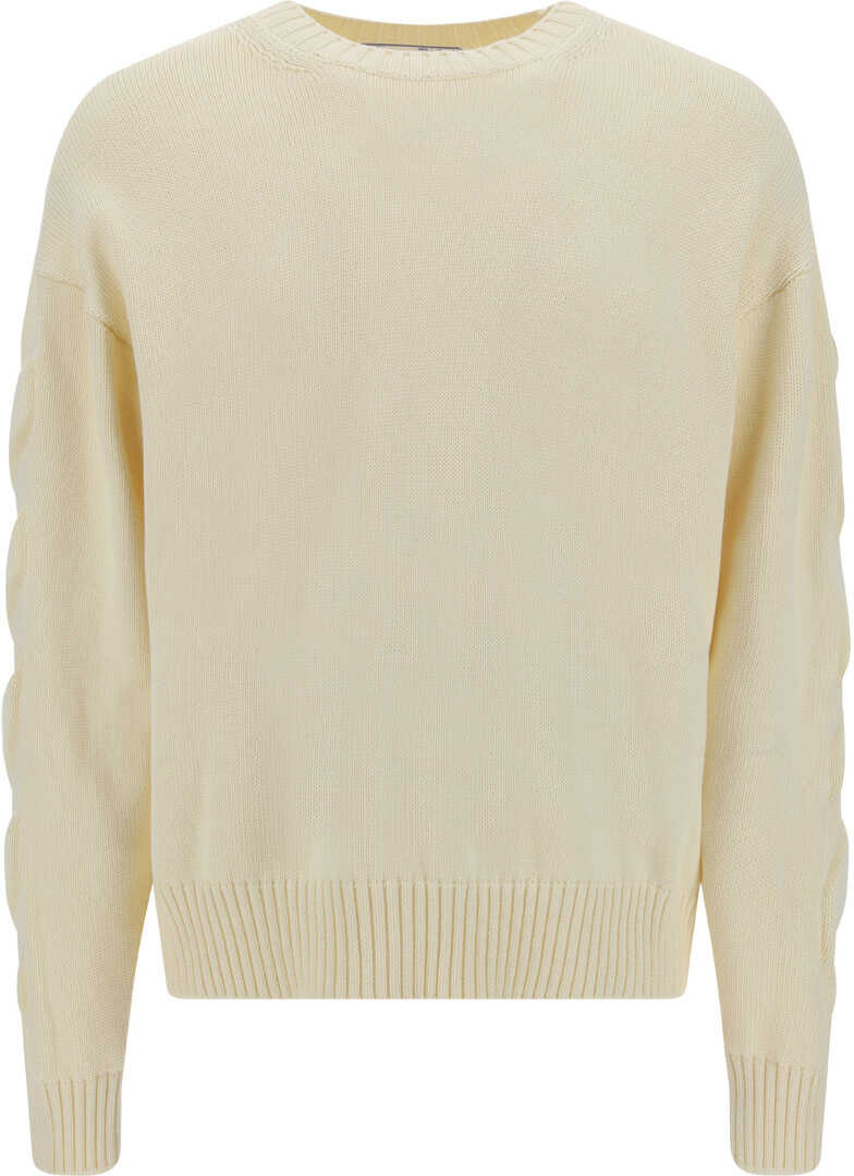 Off-White Pullover Sweater NEW BEIGE