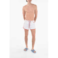 Sorturi de baie Diesel pentru Barbati - Sorturi de baie Diesel Red Tag Visible Stitching Nylon Bmbx-Reef-30 Swim Shorts White Barbati (BM 9720620) - B-mall.ro