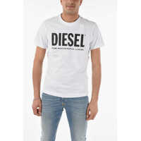 Tricouri Cotton T-Diegos Crew-Neck T-Shirt With Maxi Logo Barbati
