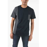 Tricouri Two-Tone T-Risen-B1 T-Shirt With Breast Pocket Barbati