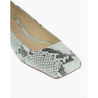 Balerini casual Bottega Veneta Dama - Balerini casual Bottega Veneta Python-Printed Tower Ballerina Flats With Squared-Toe Light Blue Femei (BM 9721040) - B-mall.ro