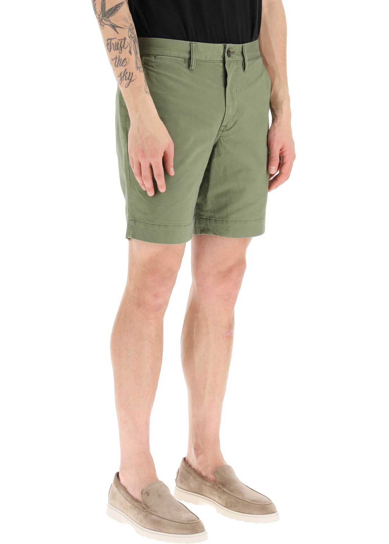 Ralph Lauren Stretch Chino Shorts ARMY OLIVE