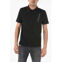 Tricouri Polo Red Tag Piquè Cotton T-Smithree Polo Shirt With Breast Pocke Barbati