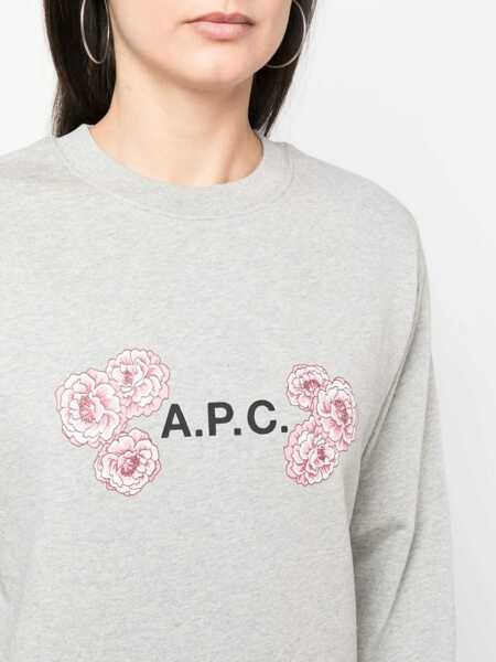 Bluze de trening A.P.C. Crewneck Sweatshirt GREY Femei (BM 9723332) 5