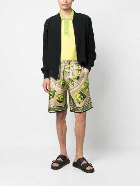 Pantaloni scurti Versace Bermuda Shorts The Masks GREEN Barbati (BM 9723371) 2