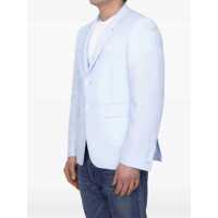 Geci Thom Browne pentru Barbati - Jachete Thom Browne Single-Breasted Wool Jacket LIGHT BLUE Barbati (BM 9723578) - B-mall.ro
