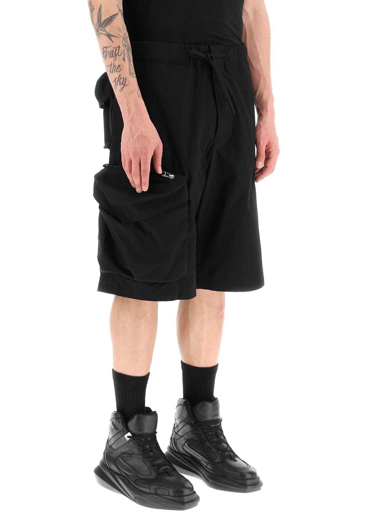 OAMC Oversized Shorts With Maxi Pockets BLACK