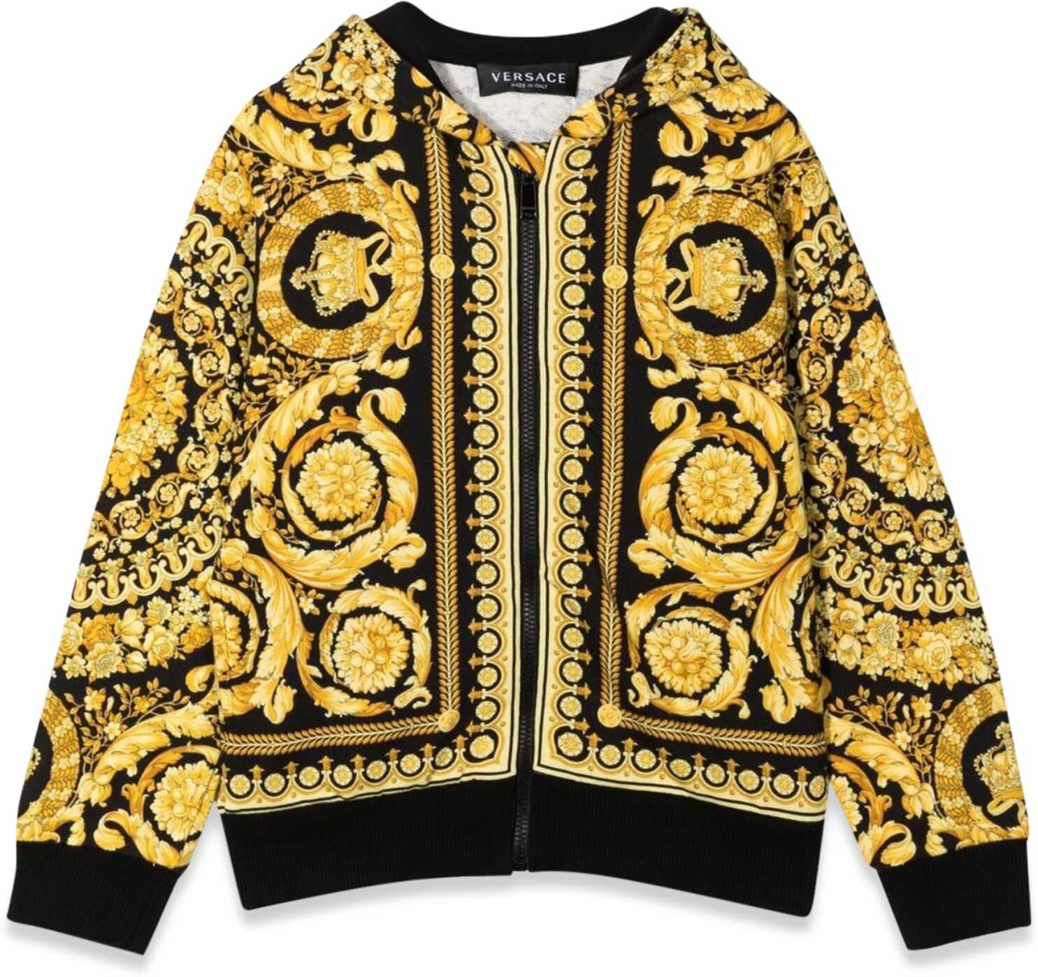 Poze Versace Sweatshirt Zipper And Hood Baroque MULTICOLOUR