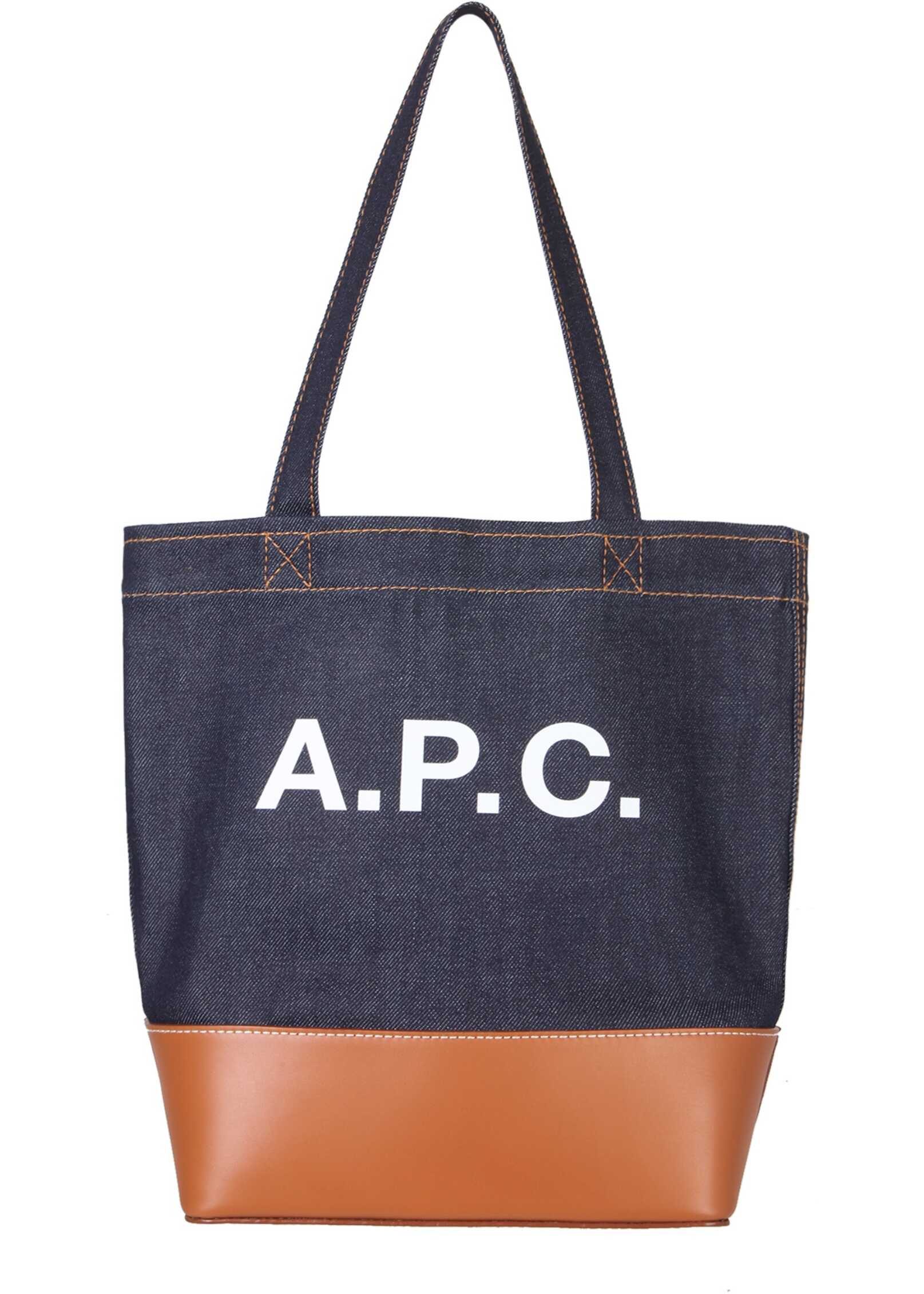 A.P.C. Tote Bag Axel BROWN